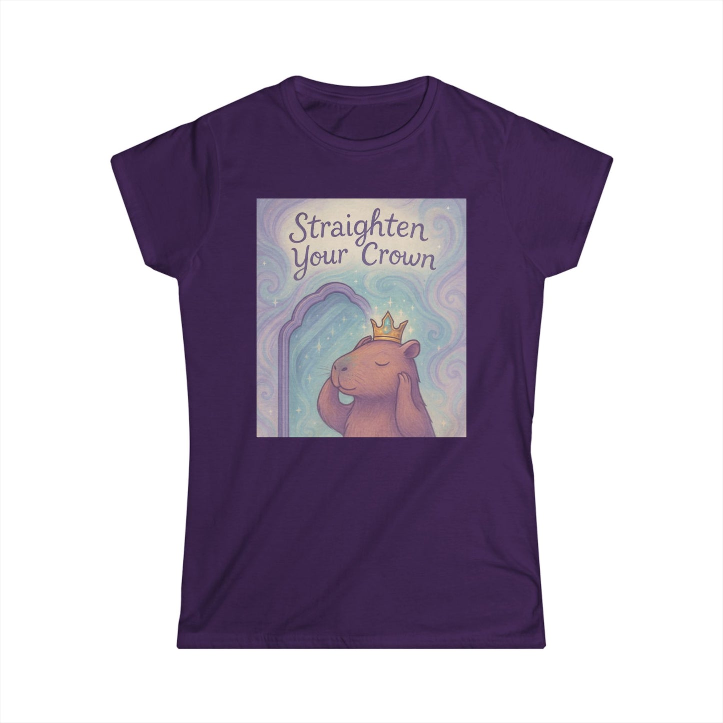 Straighten Your Crown | Women's Motivational Tee, Encouragement Shirt, Inspirational Apparel, Positive Vibes Top, Relaxed Fit