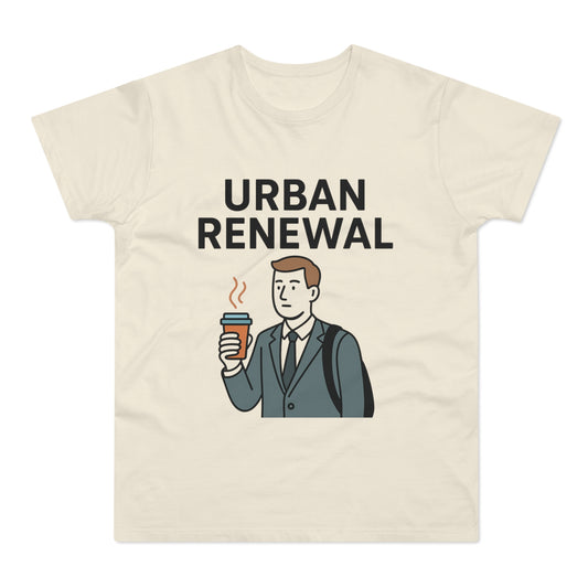 Funny Pun T-Shirt - Urban Renewal - Caffeine Fix, Funny Hipster Vibes, Men's Tee, Coffee Lovers Gift, Graphic Tee