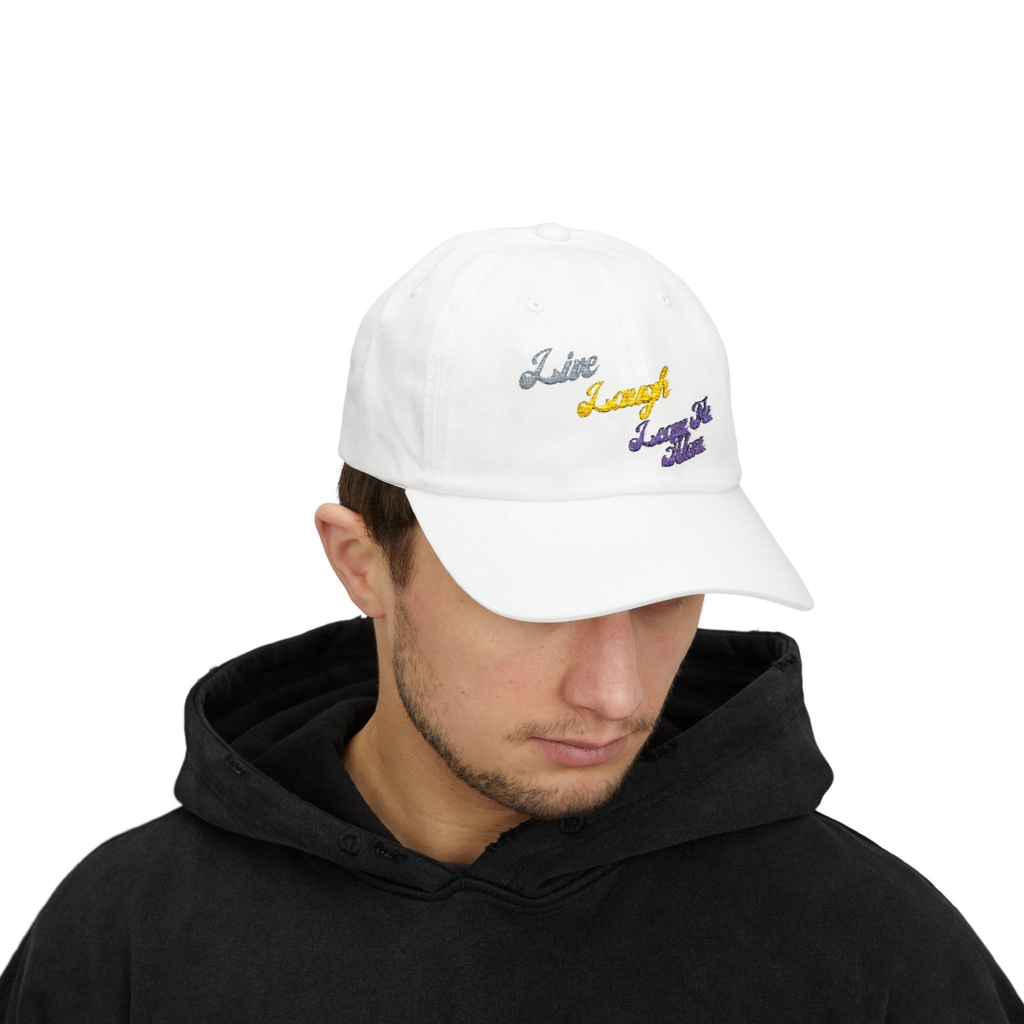 Live Laugh Leave Me Alone Embroidered Dad Cap | Funny Sarcastic Hat | Classic Adjustable Baseball Cap | Anti-Motivational Aesthetic Gift