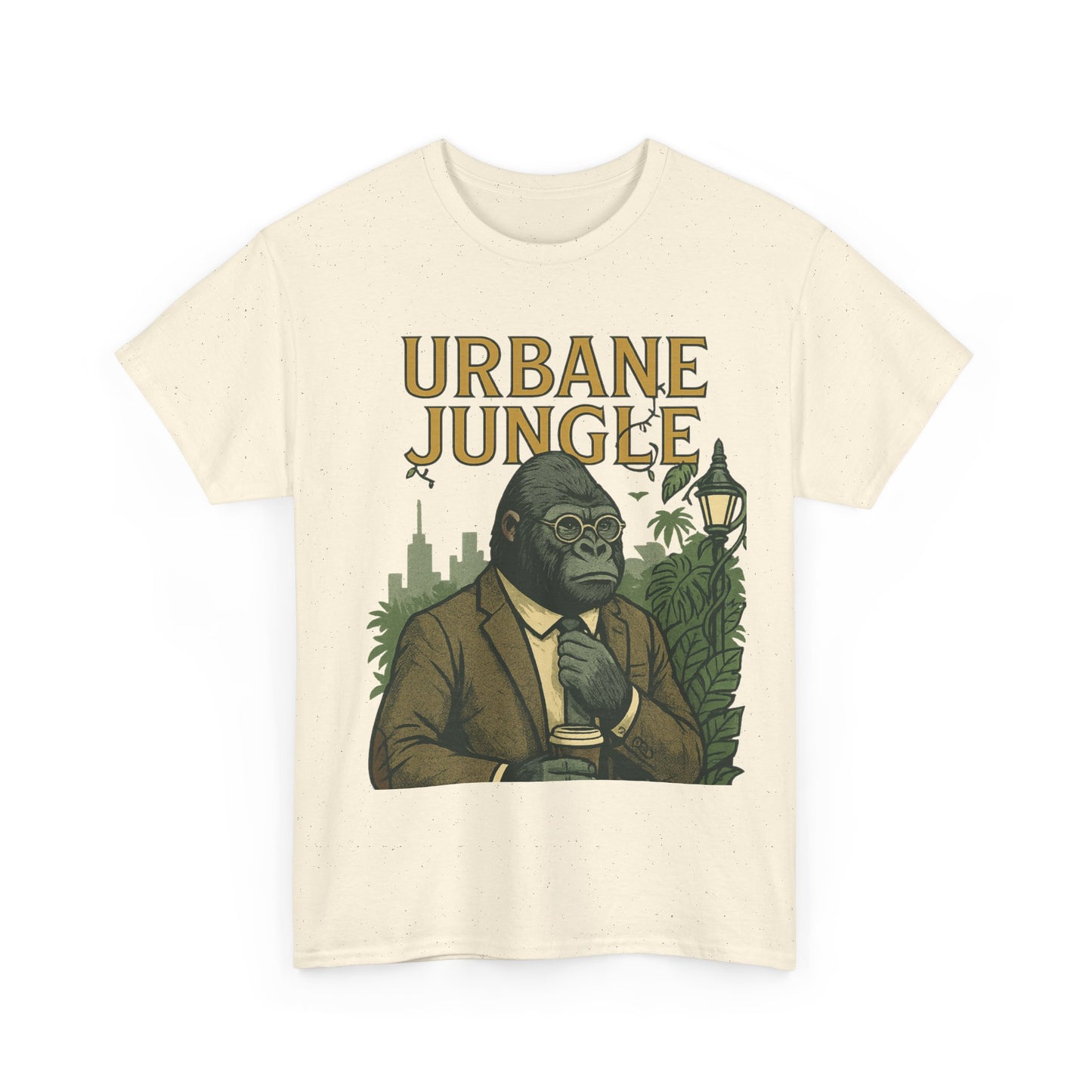 Professor Gorilla Art Tee | Urbane Jungle – Quirky City |Jungle Pun T-Shirt | Daonna Apparel