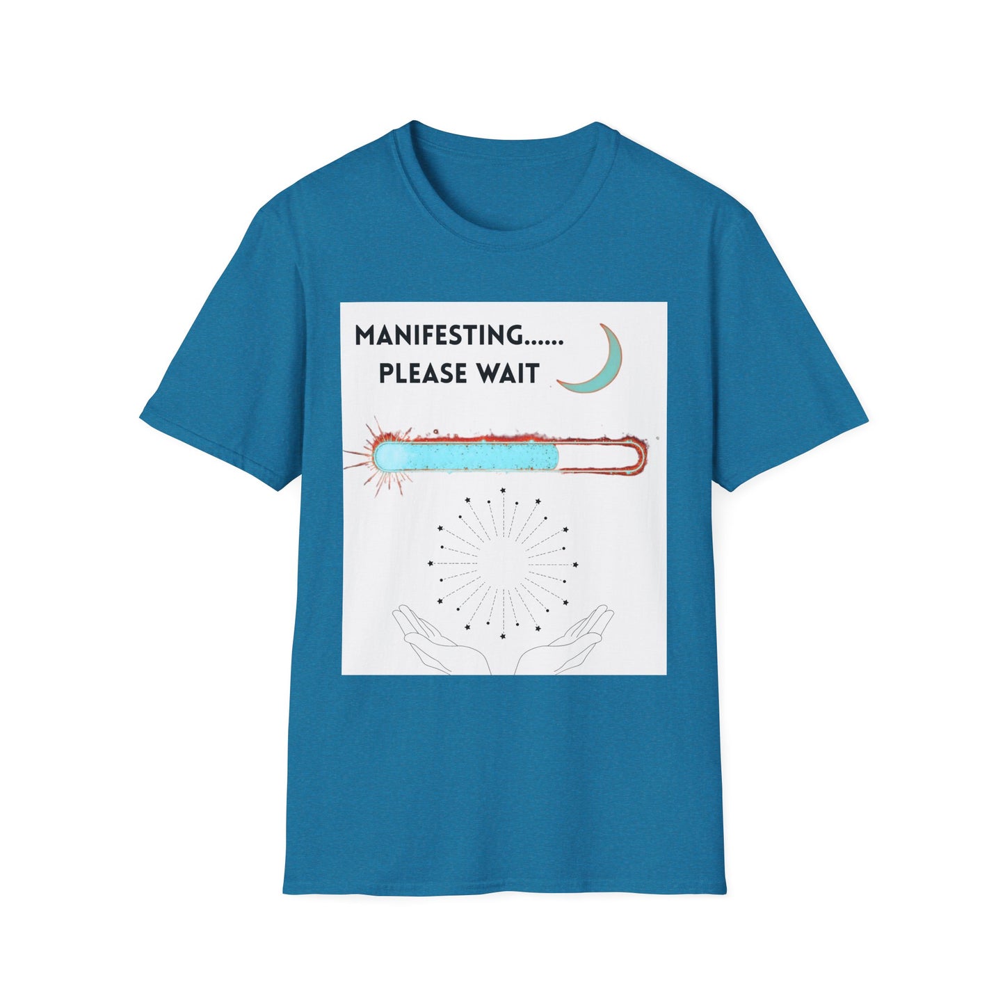Funny Spiritual Vibes T-Shirt, Manifesting Please Wait Shirt, Sarcastic Meditation Tee, Spiritual Humor Top, Zen Yoga Clothing