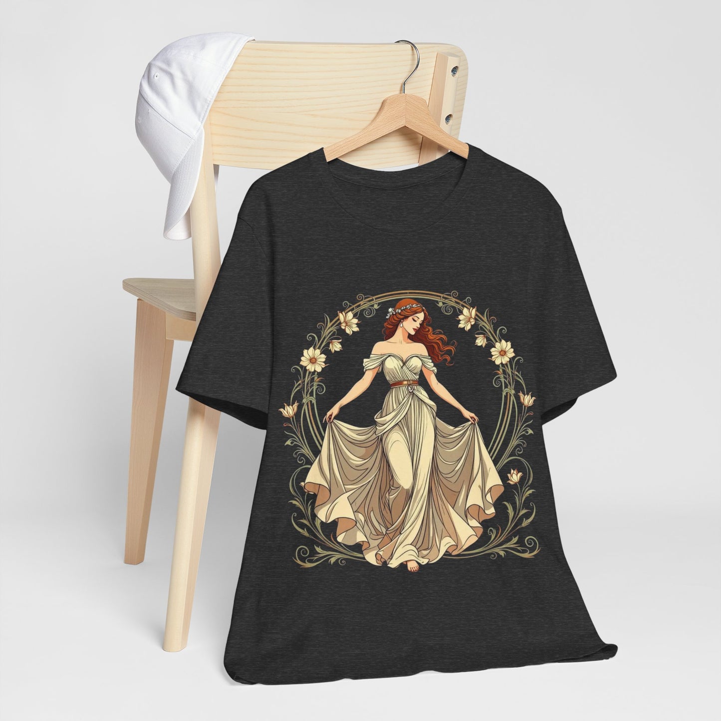 Art Deco Goddess T-Shirt – Luxe Vintage Muse – Glamorous Statement Tee