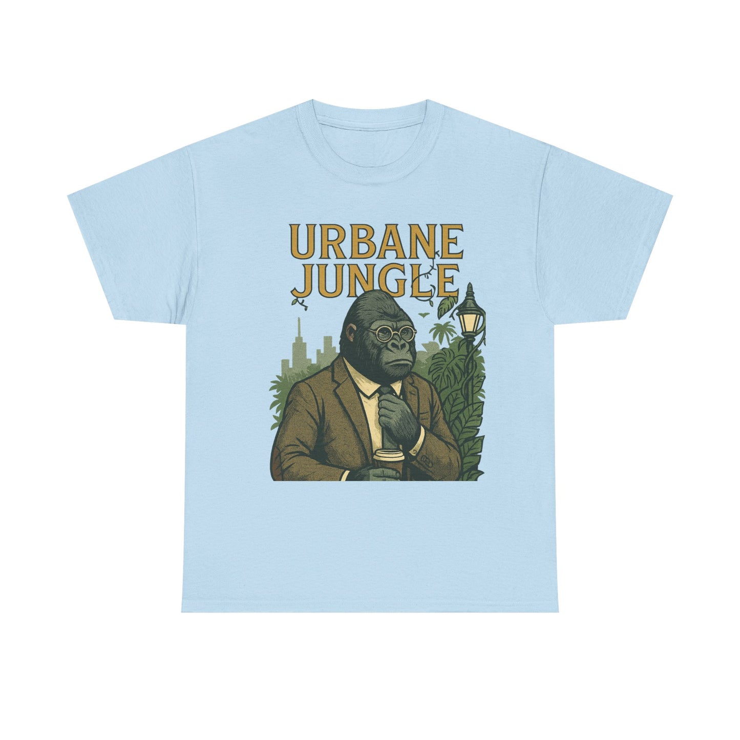 Professor Gorilla Art Tee | Urbane Jungle – Quirky City |Jungle Pun T-Shirt | Daonna Apparel