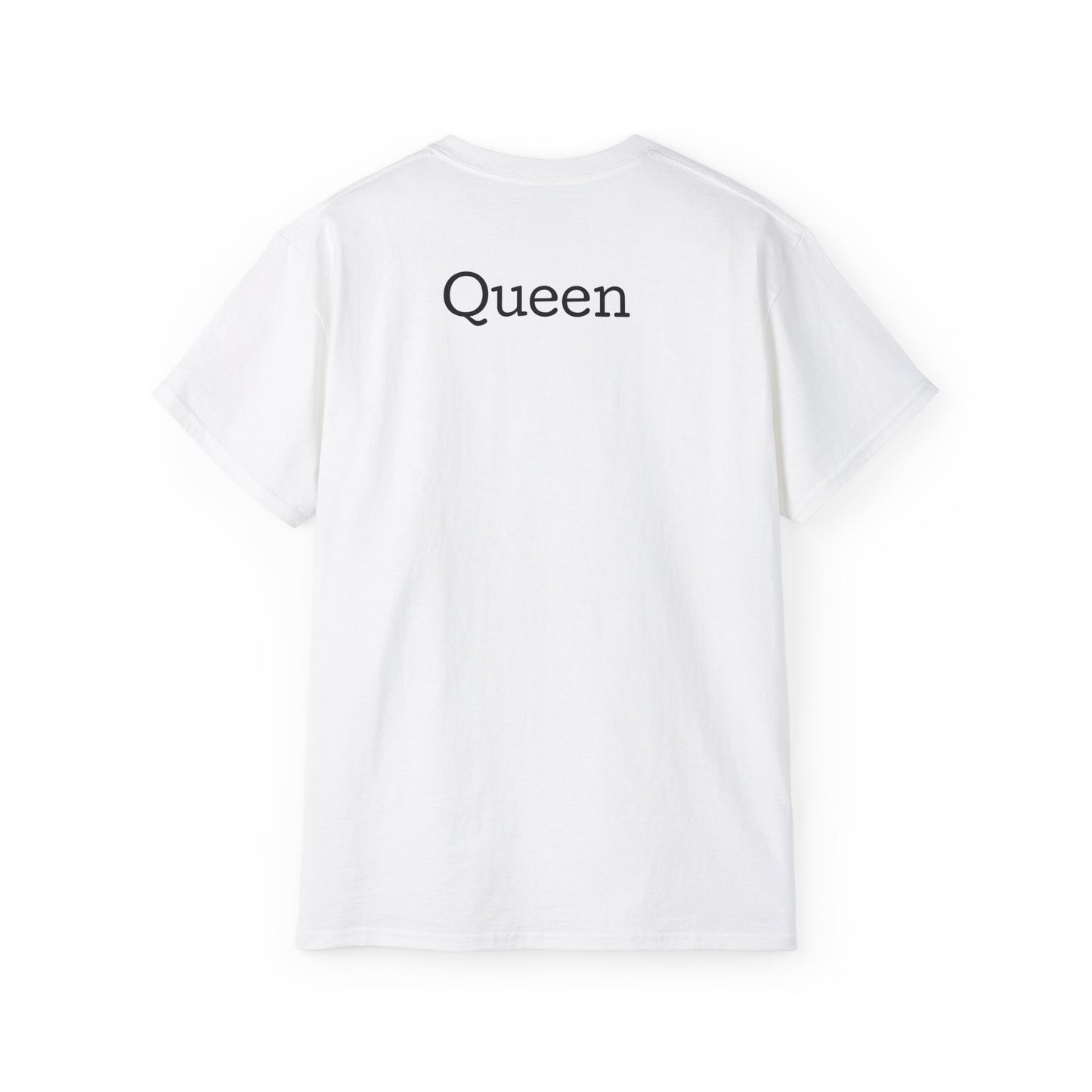 Queen Coffee Humor Tee, Unisex T-Shirt, Gift for Her, Funny Coffee Lover Shirt, Birthday Gift, Casual Everyday Wear