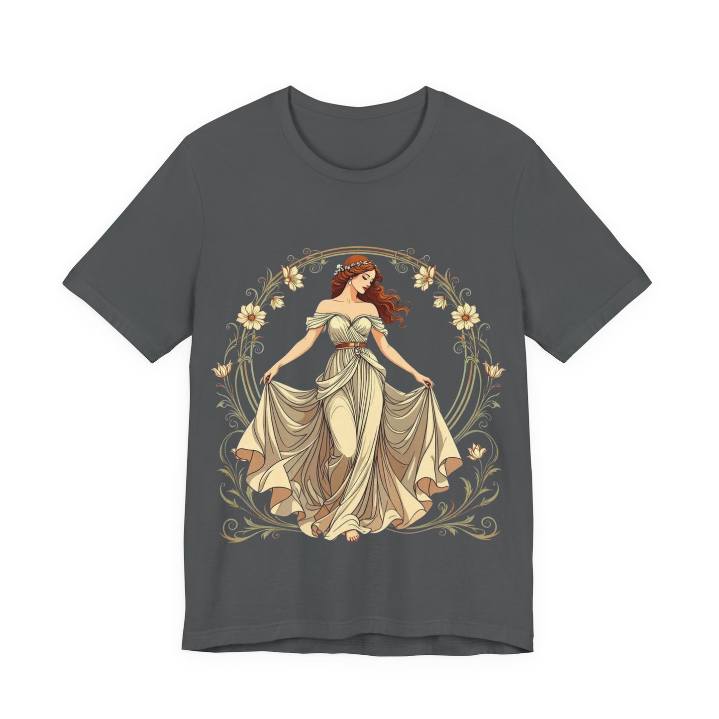 Art Deco Goddess T-Shirt – Luxe Vintage Muse – Glamorous Statement Tee