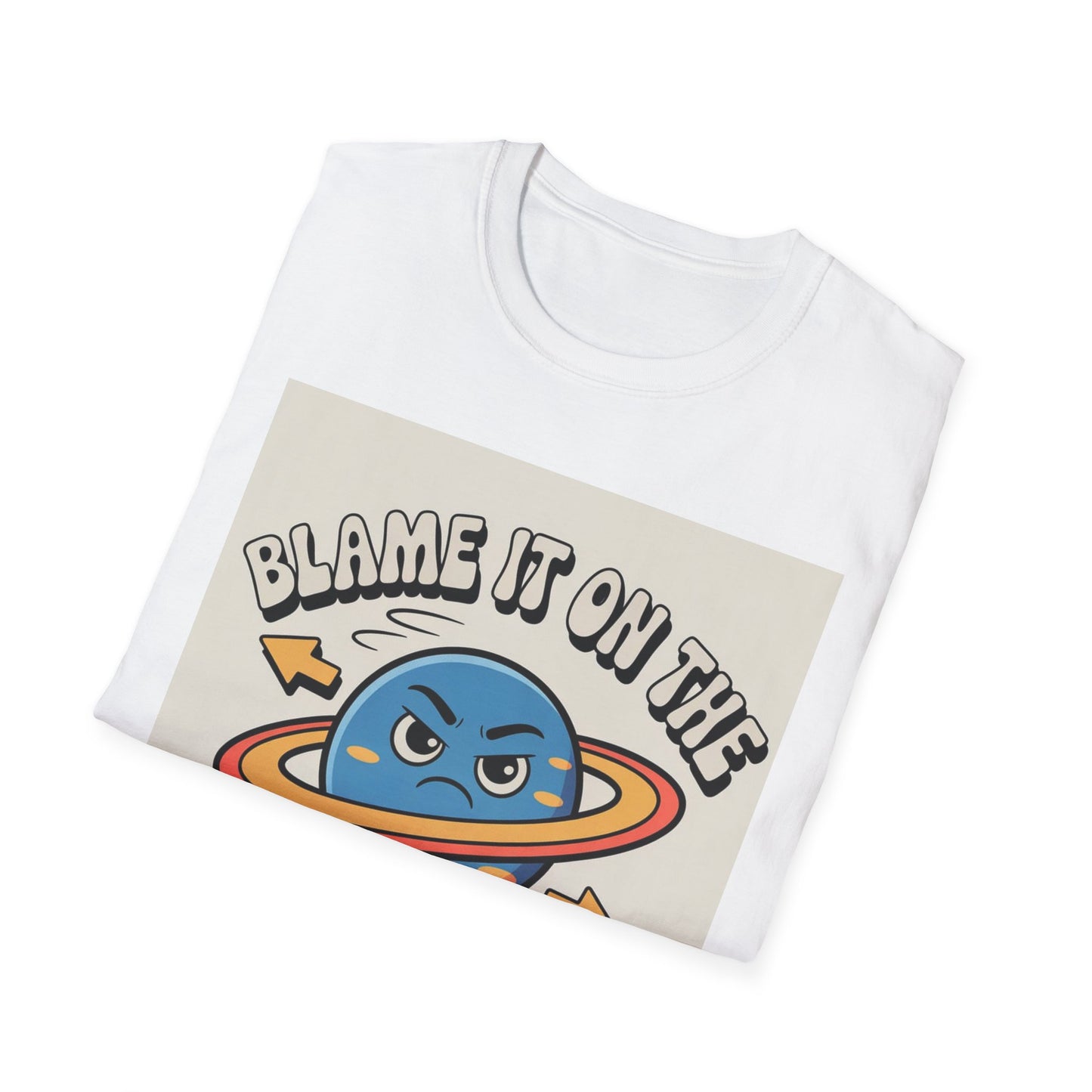 Mercury Retrograde Cosmic Excuse Unisex T-Shirt, Astrology Lover Graphic Tee, Planet Wink Apparel, Quirky Cosmic Sass Top, Funny Zodiac Gift