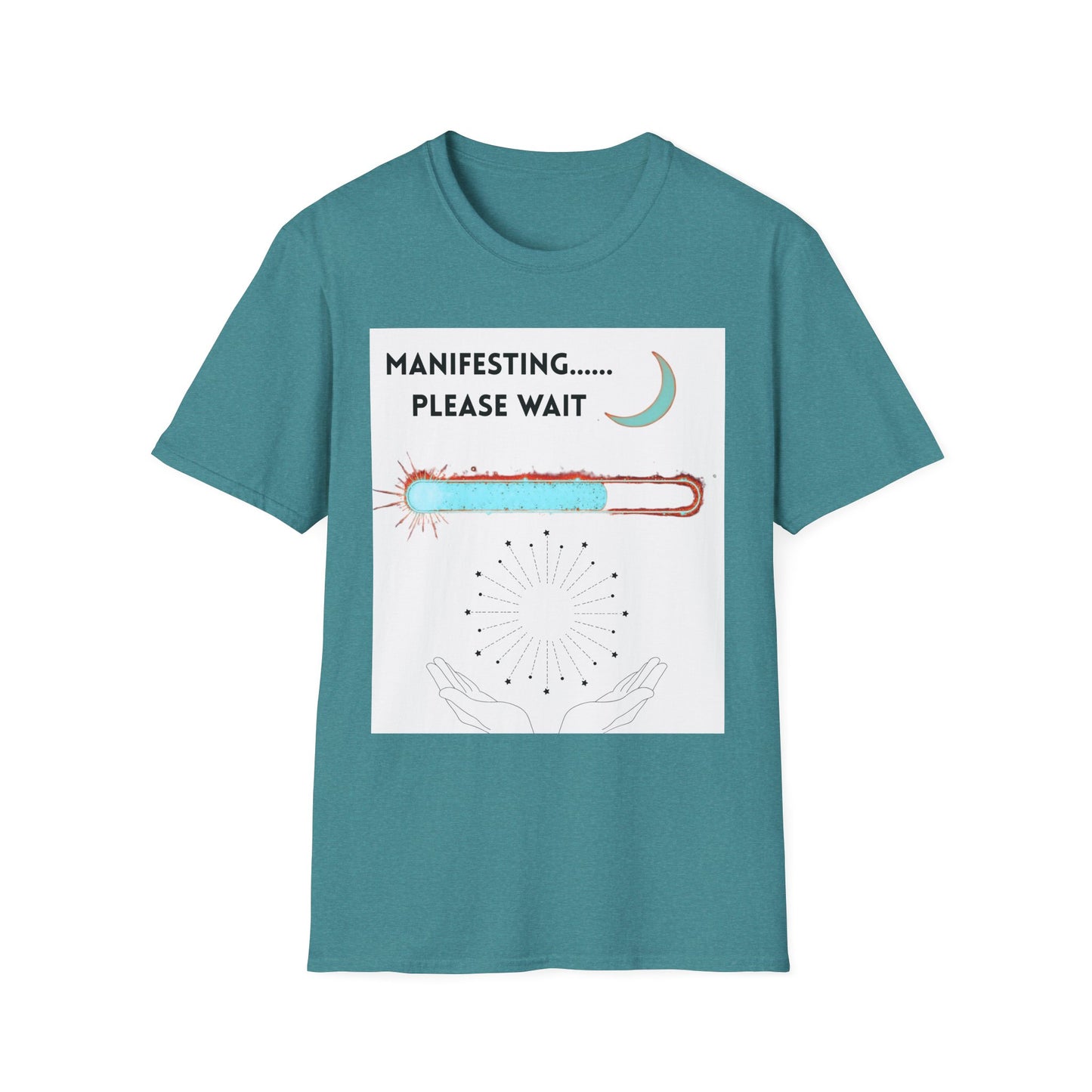Funny Spiritual Vibes T-Shirt, Manifesting Please Wait Shirt, Sarcastic Meditation Tee, Spiritual Humor Top, Zen Yoga Clothing