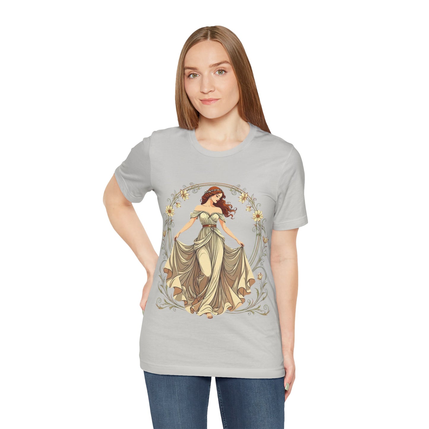Art Deco Goddess T-Shirt – Luxe Vintage Muse – Glamorous Statement Tee