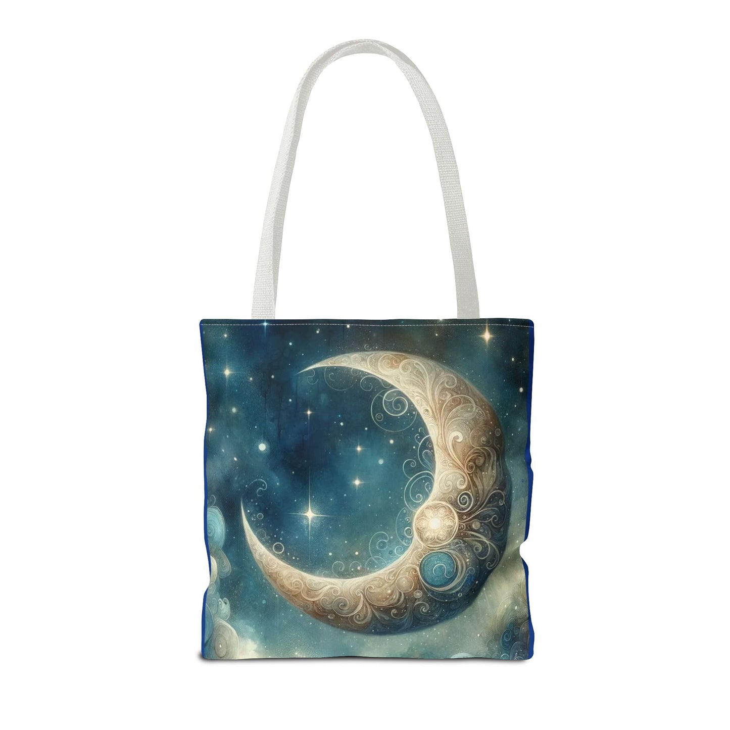 Cosmic Moon Tote Bag, Celestial Shopper Bag, Astrology Gift, Starry Night Tote, Boho Chic Bag, Eco-Friendly Carryall