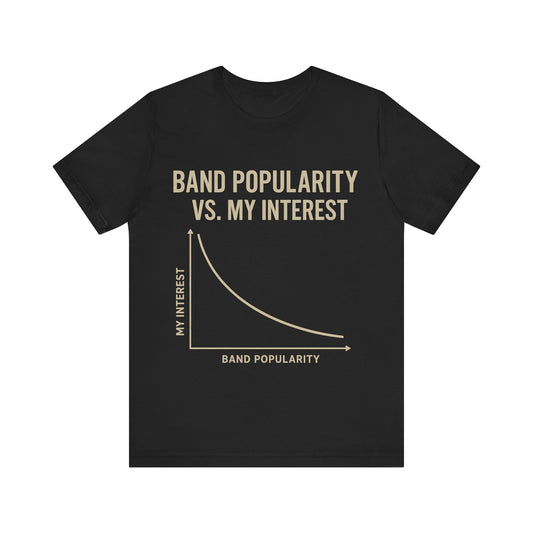 Music Snob Tshirt, Obscure Band Music Lover Gift, Funny Graphic Tee, Trendy Casual Shirt