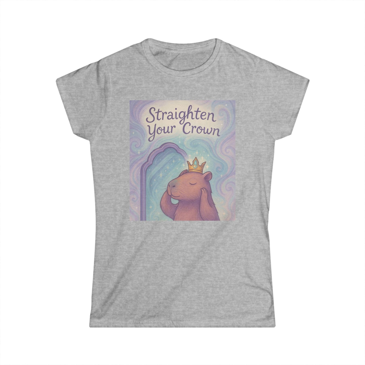 Straighten Your Crown | Women's Motivational Tee, Encouragement Shirt, Inspirational Apparel, Positive Vibes Top, Relaxed Fit