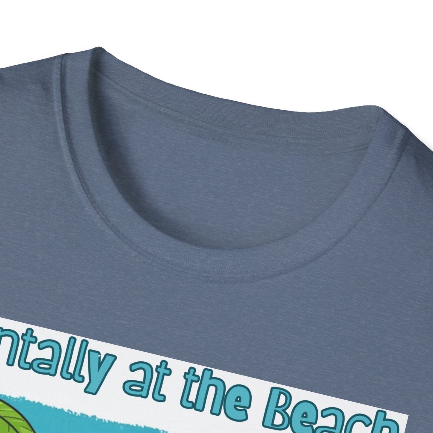 Vacay Brain Unisex Softstyle T-Shirt, Tropical Daydream Tee, Out of Office Shirt, Beach Bum Top, Funny Relaxation Gift