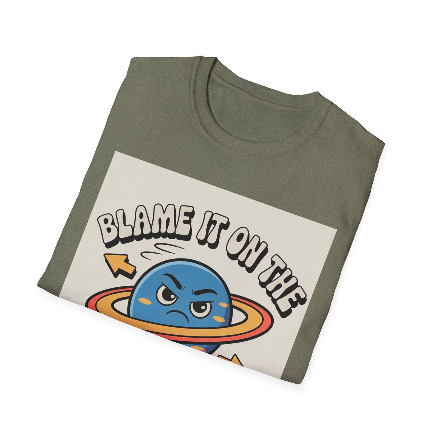 Mercury Retrograde Cosmic Excuse Unisex T-Shirt, Astrology Lover Graphic Tee, Planet Wink Apparel, Quirky Cosmic Sass Top, Funny Zodiac Gift