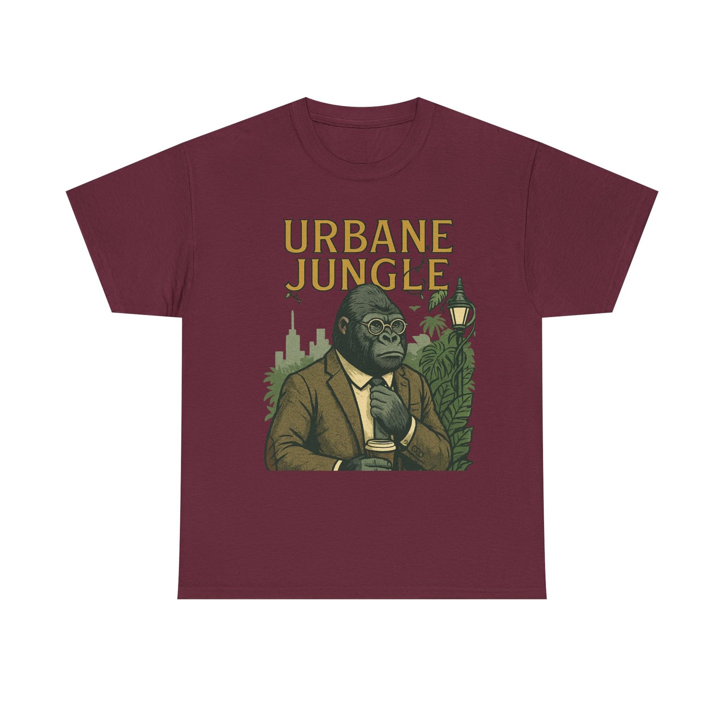 Professor Gorilla Art Tee | Urbane Jungle – Quirky City |Jungle Pun T-Shirt | Daonna Apparel