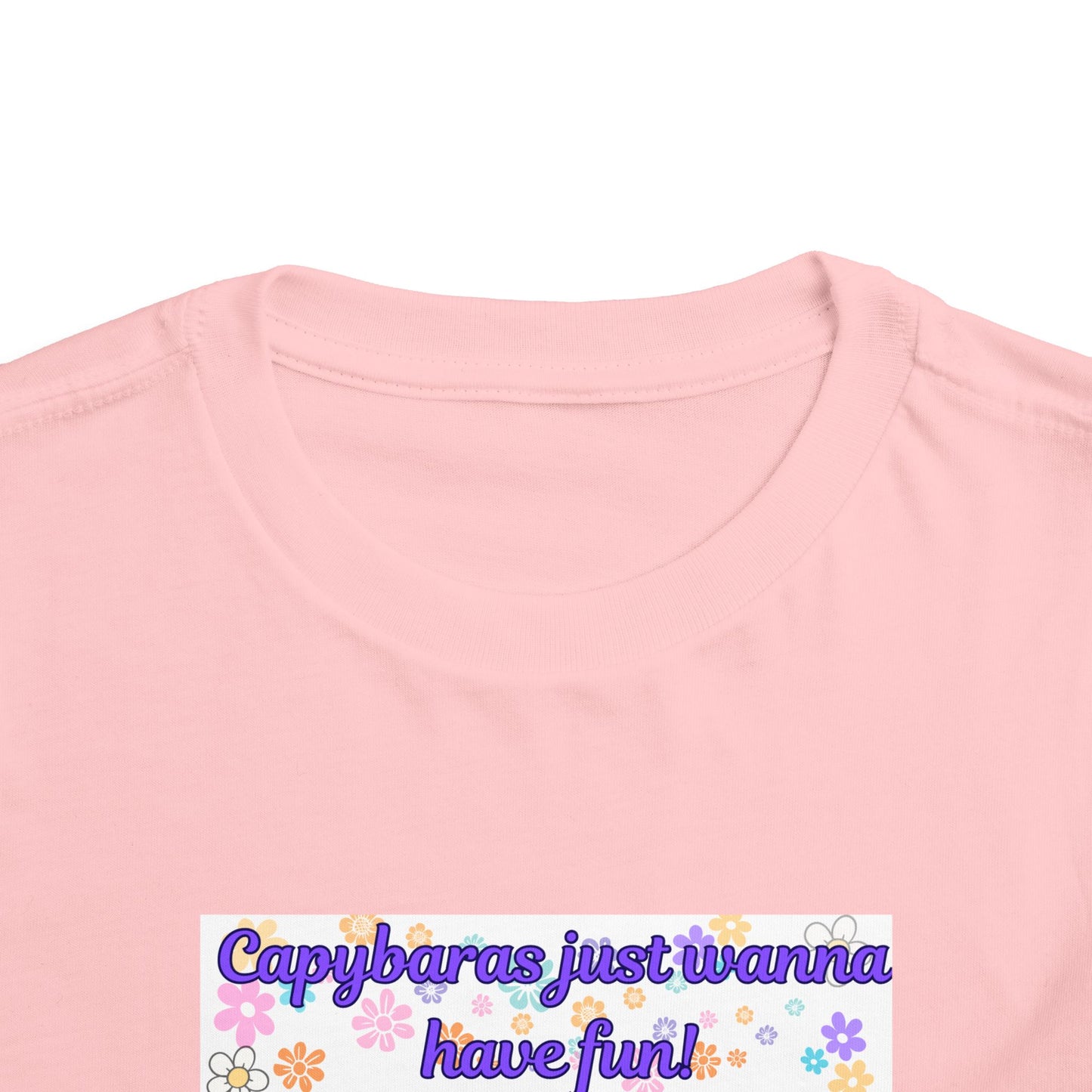 Cute Toddler Tee - Capybara Just Wanna Have Fun, Children's Shirt, Playful Tee, Gift for Kids, Summer Outfit, Birthday Gift