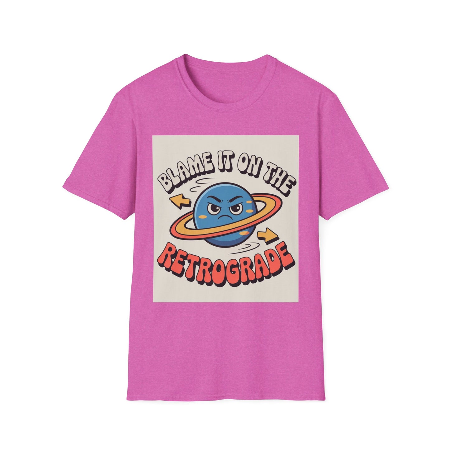 Mercury Retrograde Cosmic Excuse Unisex T-Shirt, Astrology Lover Graphic Tee, Planet Wink Apparel, Quirky Cosmic Sass Top, Funny Zodiac Gift