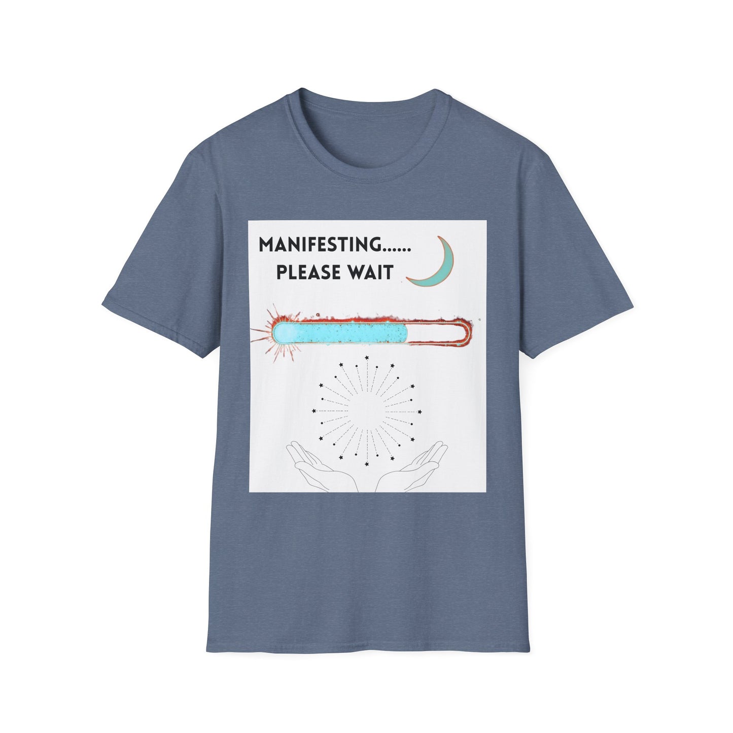 Funny Spiritual Vibes T-Shirt, Manifesting Please Wait Shirt, Sarcastic Meditation Tee, Spiritual Humor Top, Zen Yoga Clothing
