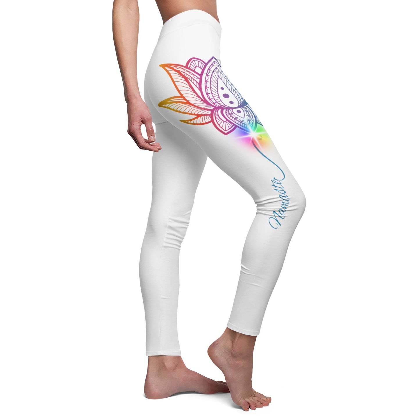 Namaste Rainbow Lotus Leggings