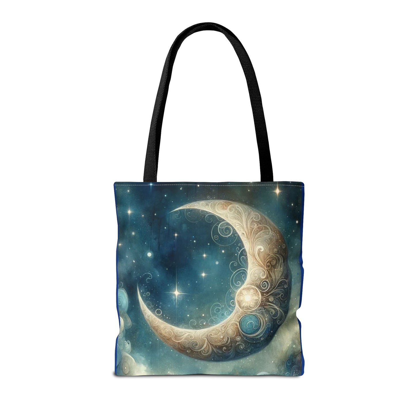 Cosmic Moon Tote Bag, Celestial Shopper Bag, Astrology Gift, Starry Night Tote, Boho Chic Bag, Eco-Friendly Carryall