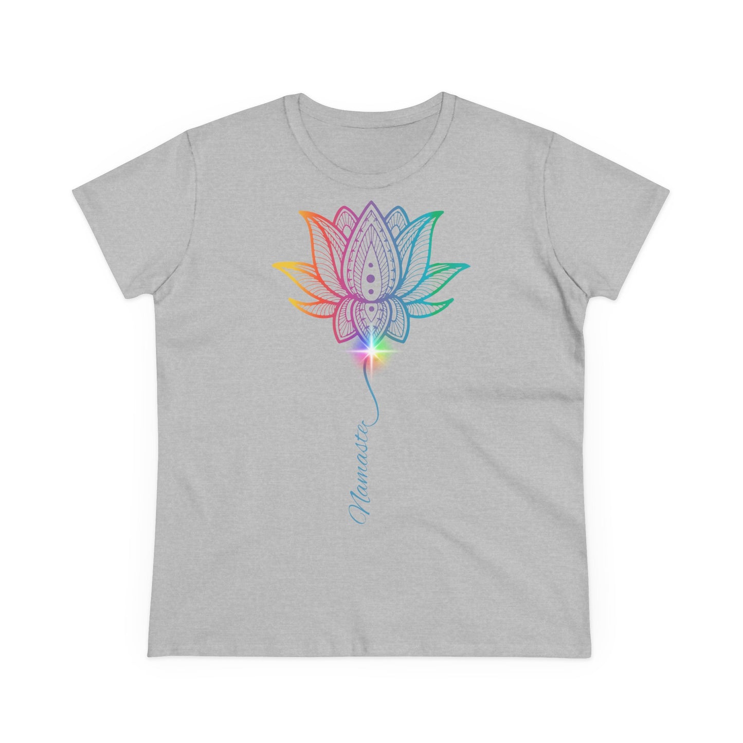 Women's Yoga Lotus Tee, Mindfulness Shirt, Spiritual Gift, Meditation Apparel, Wellness Wear, Inspirational Top