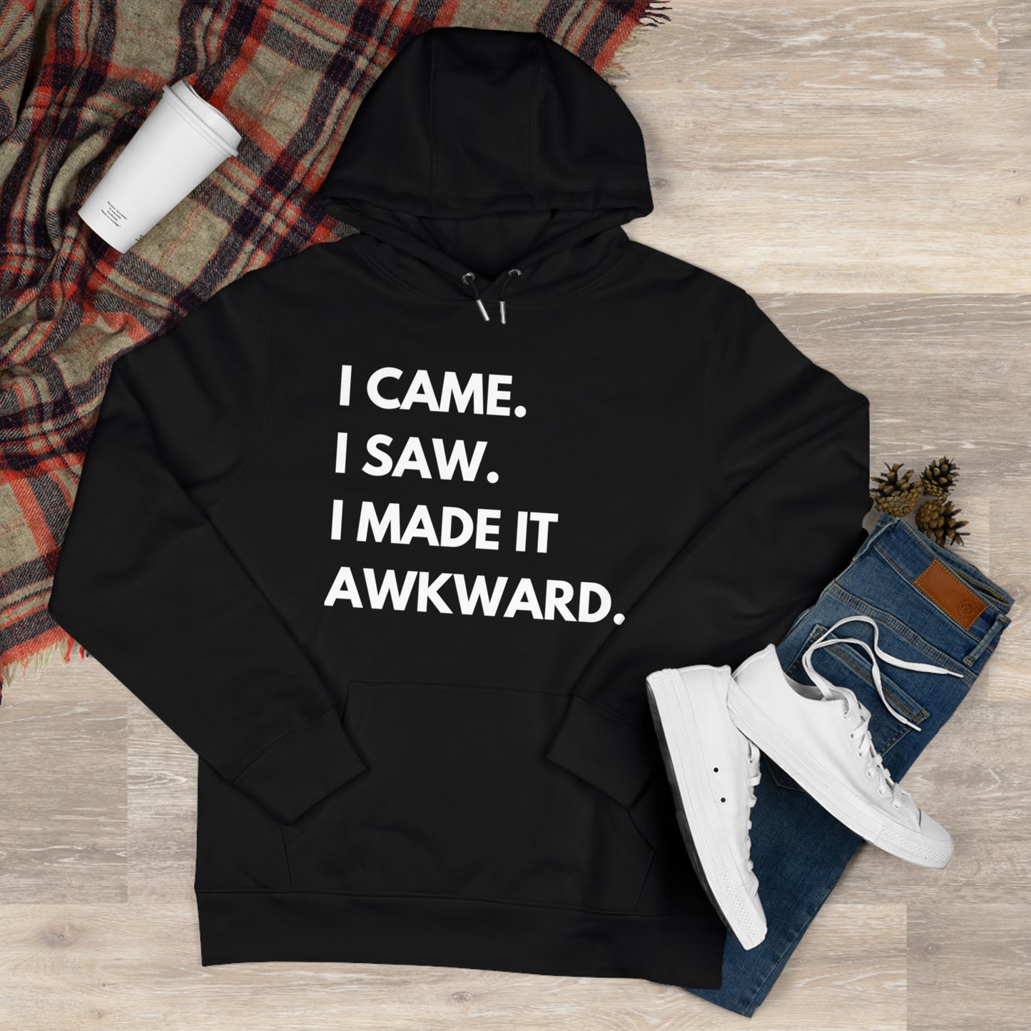 Humorous King Hooded Sweatshirt, Funny Hoodie, Gift for Friends, Casual Wear, Comfortable Sweatshirt, Unique Hoodie Design