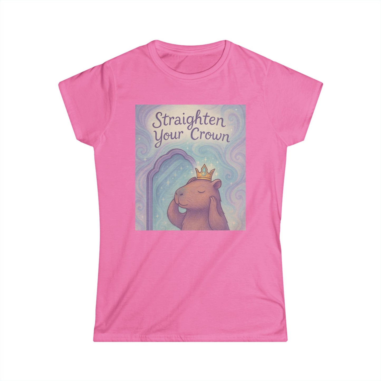 Straighten Your Crown | Women's Motivational Tee, Encouragement Shirt, Inspirational Apparel, Positive Vibes Top, Relaxed Fit
