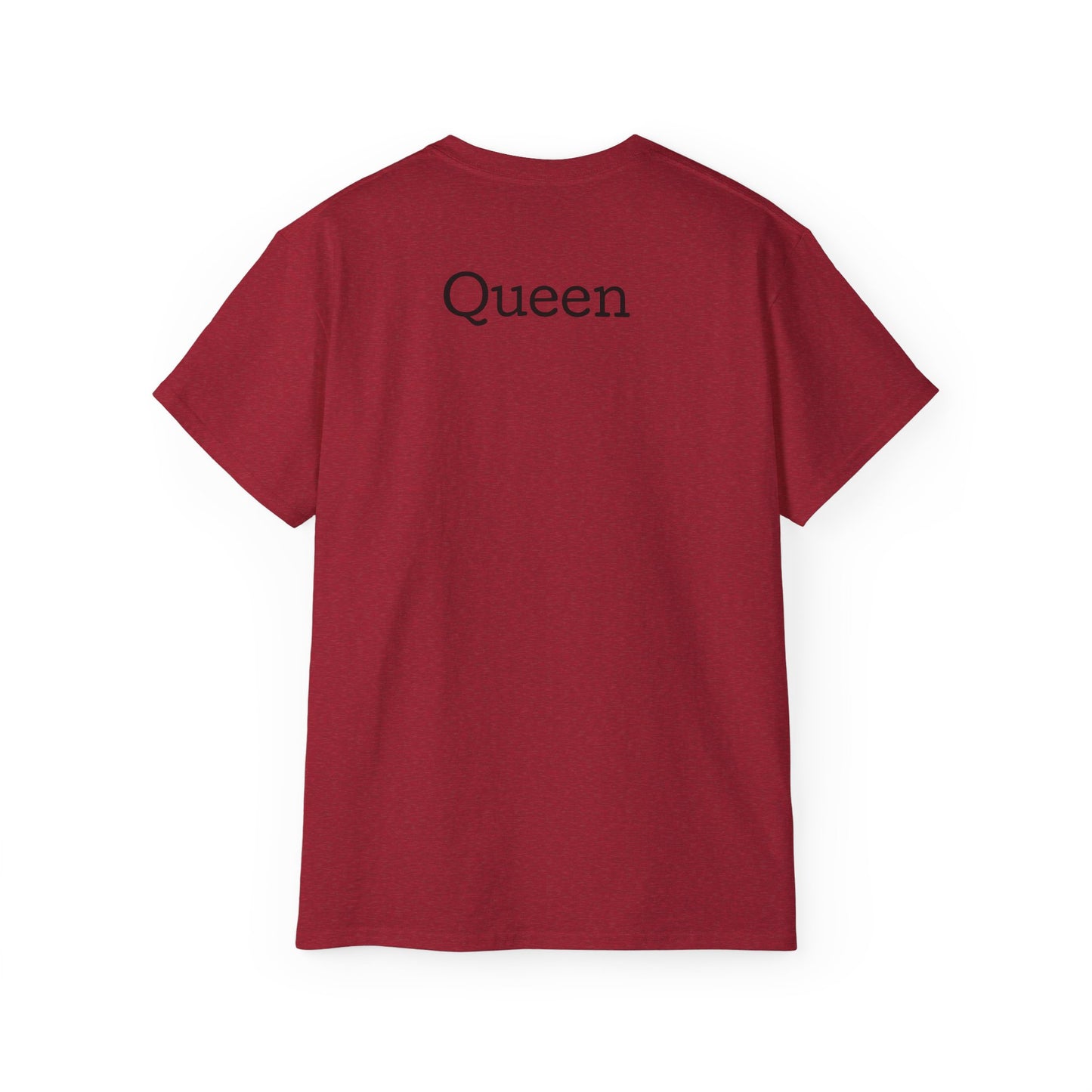 Queen Coffee Humor Tee, Unisex T-Shirt, Gift for Her, Funny Coffee Lover Shirt, Birthday Gift, Casual Everyday Wear