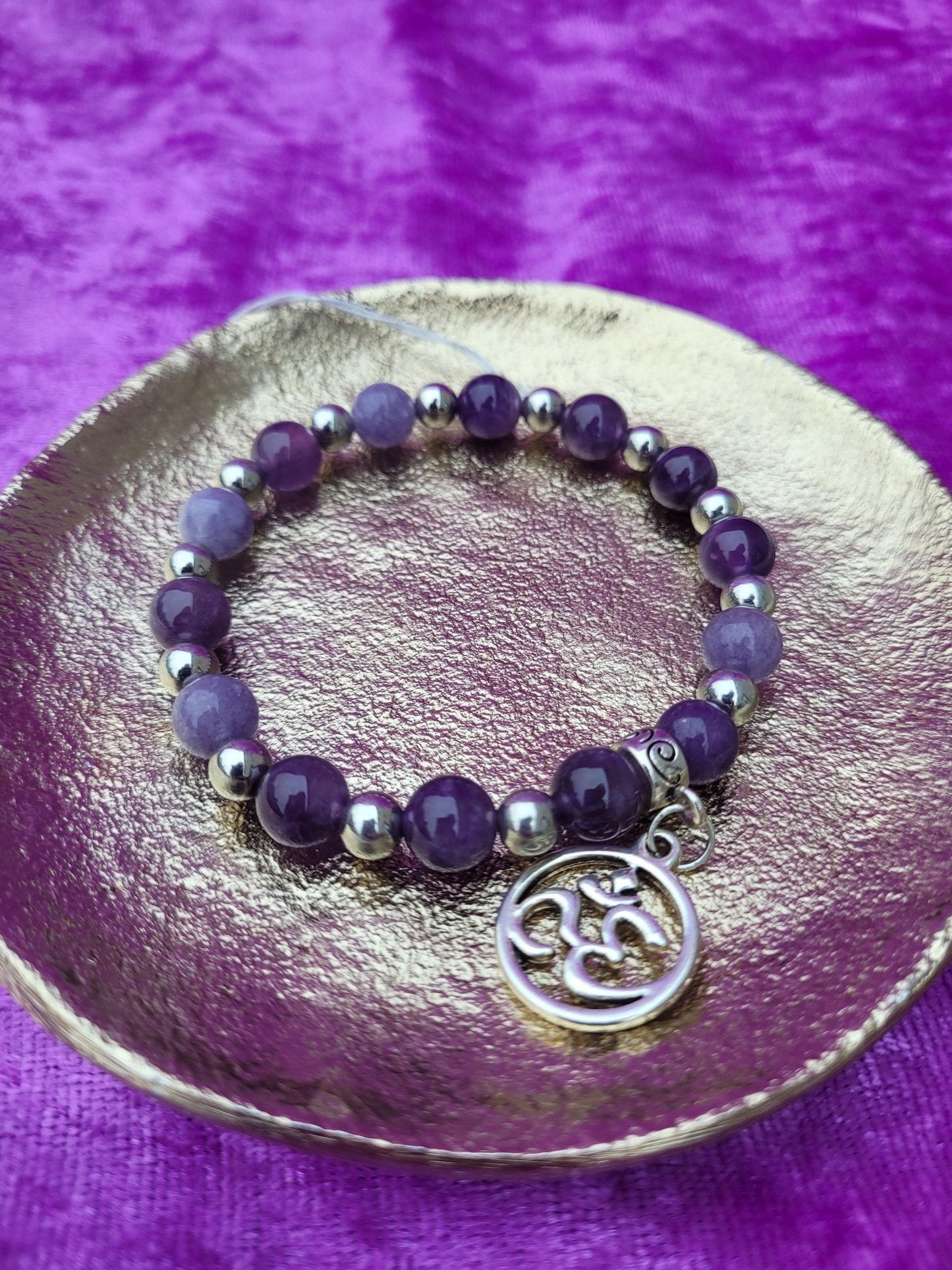 Amethyst Ohm Bracelet - Daonna Designs