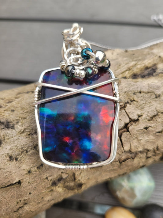 Ammolite Pendant - Daonna Designs