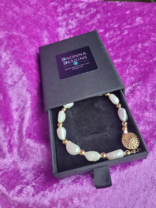 Aphrodite Pearl Bracelet - Daonna Designs