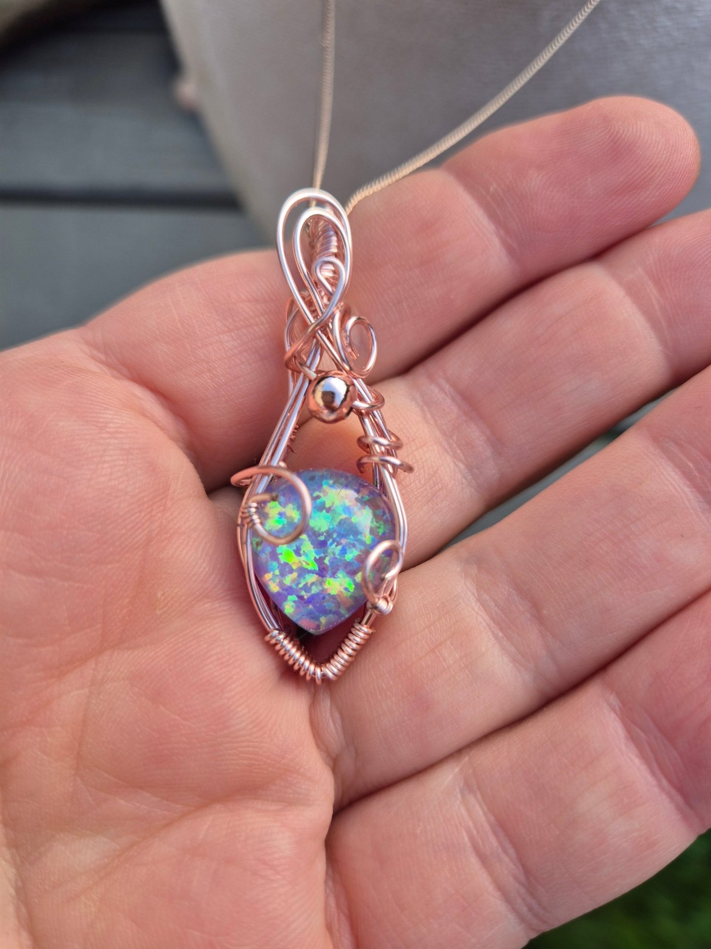 Aurora Opal in Rose Gold - Daonna Designs