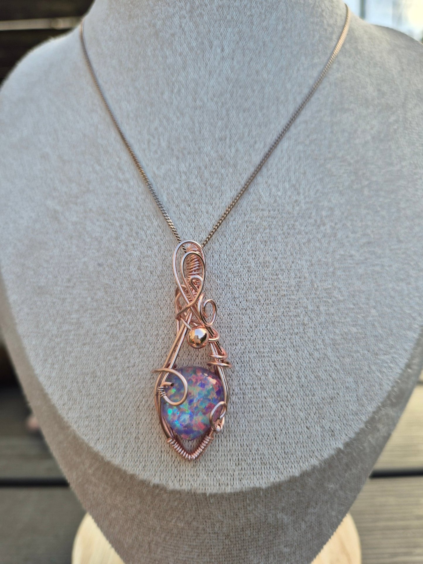 Aurora Opal in Rose Gold - Daonna Designs