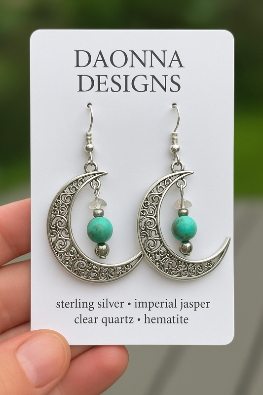 Filigree Crescent Earrings