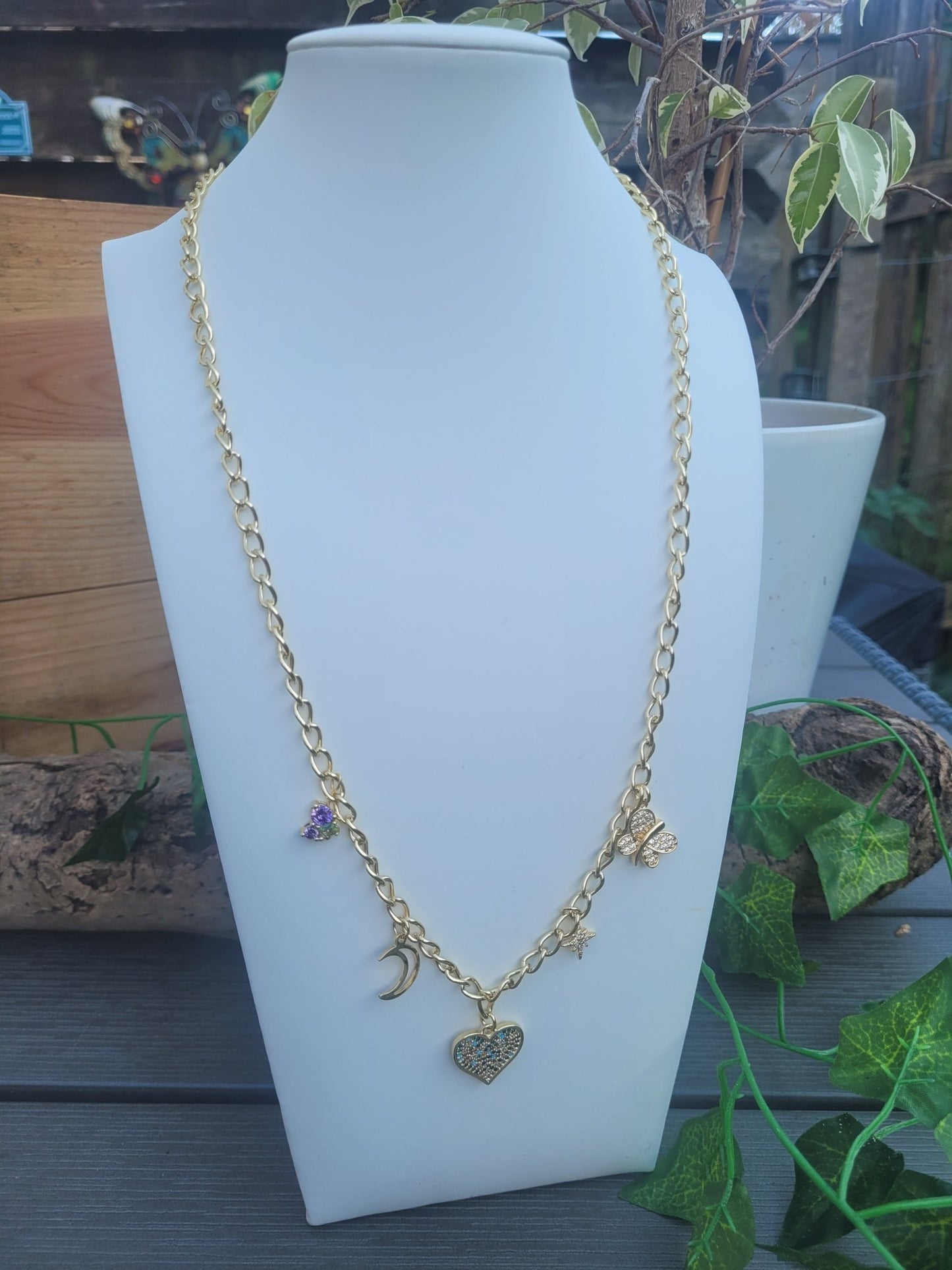 Gold - filled Charm Necklace - Daonna Designs