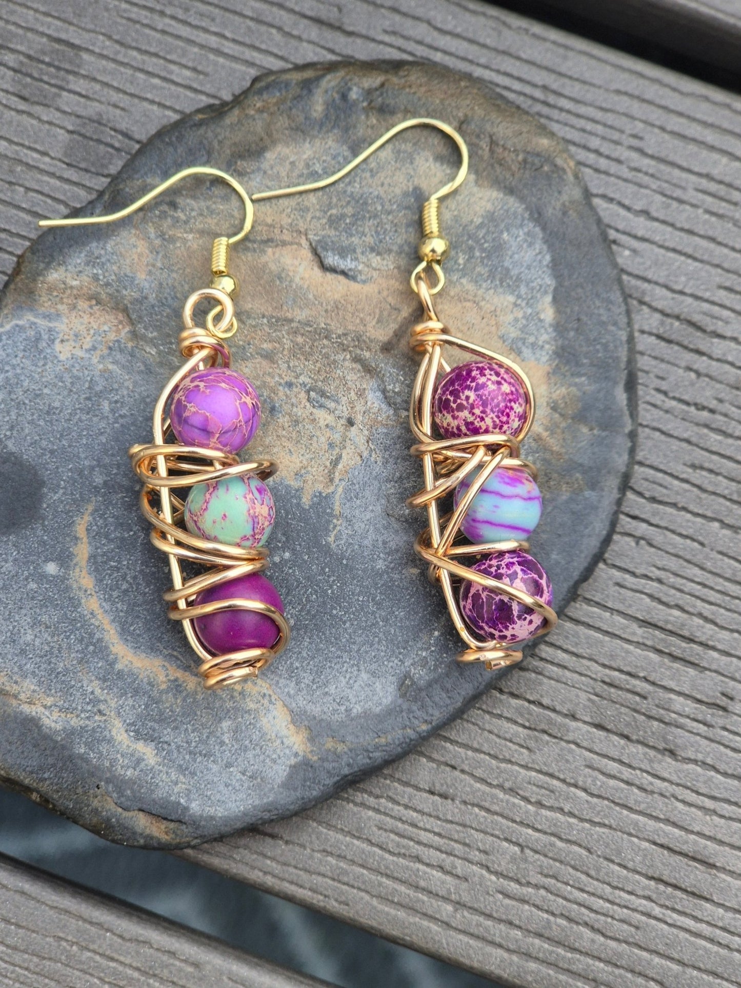 Imperial Jasper Earrings - Daonna Designs