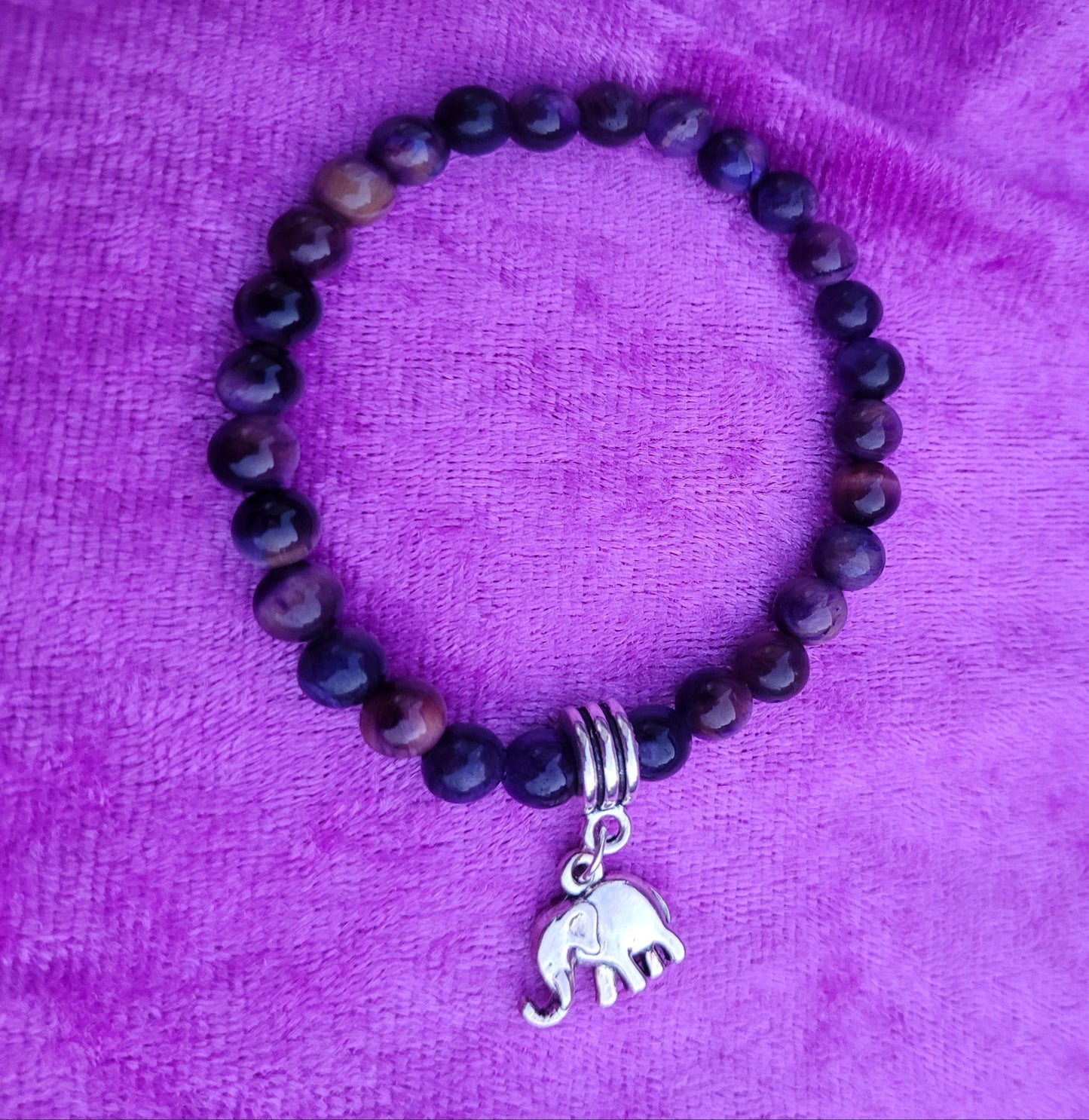 Purple Tiger's Eye Protection Bracelet - Daonna Designs