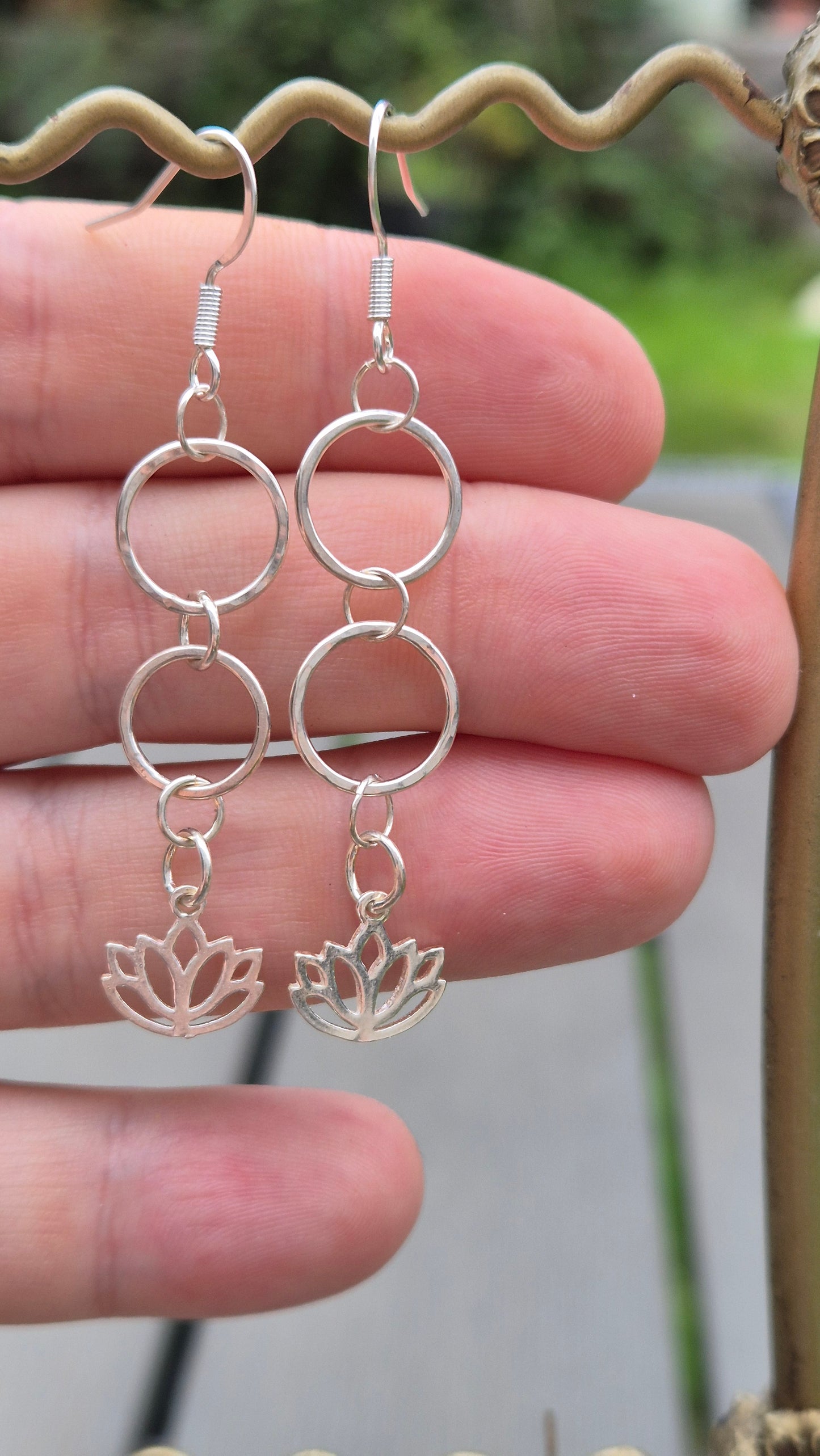 Lotus Flower Earrings