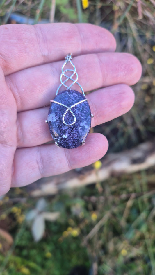 Celtic Lepidolite Necklace