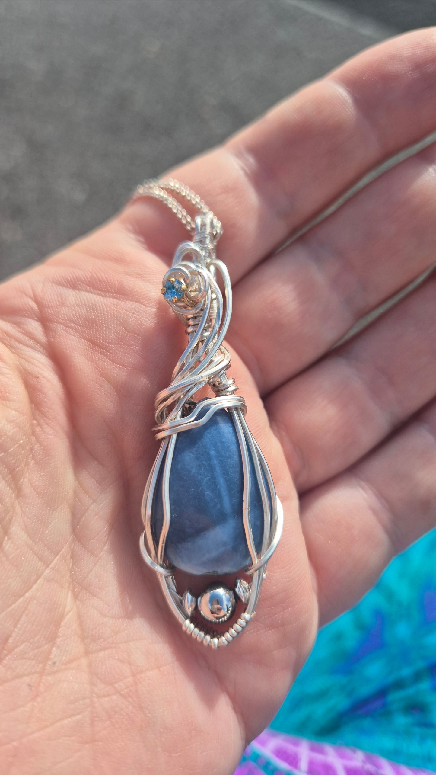 Blue Opal Pendant