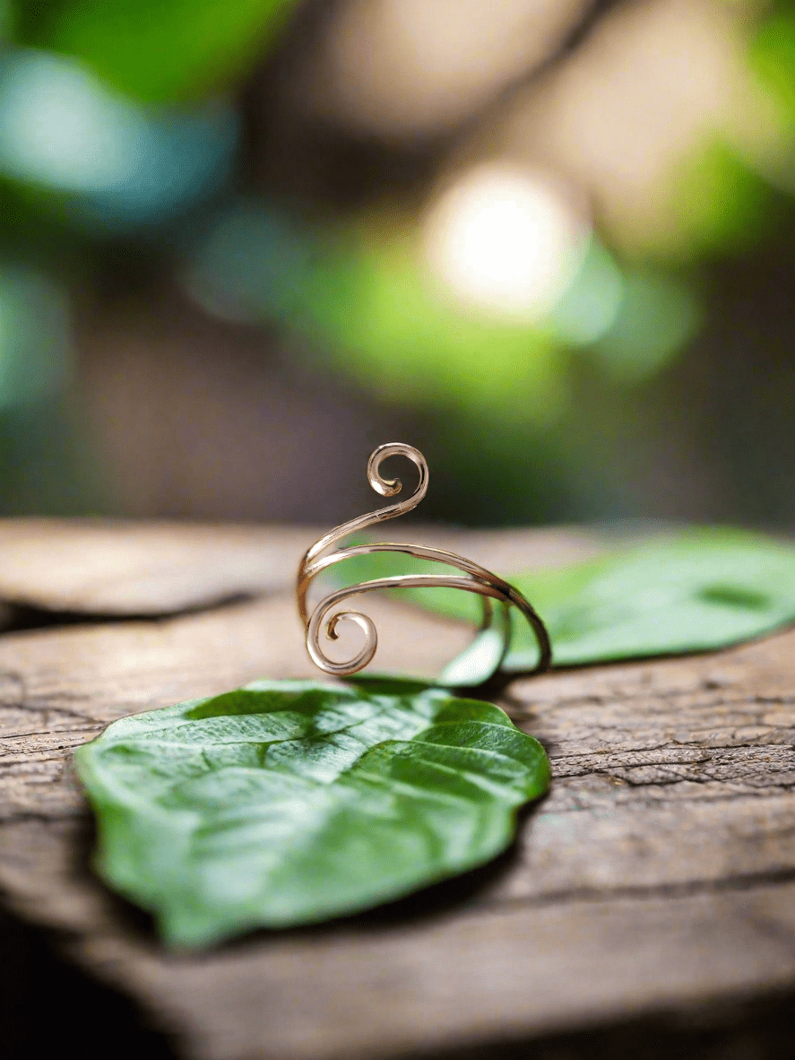 Rose Gold Spiral Ring - Daonna Designs