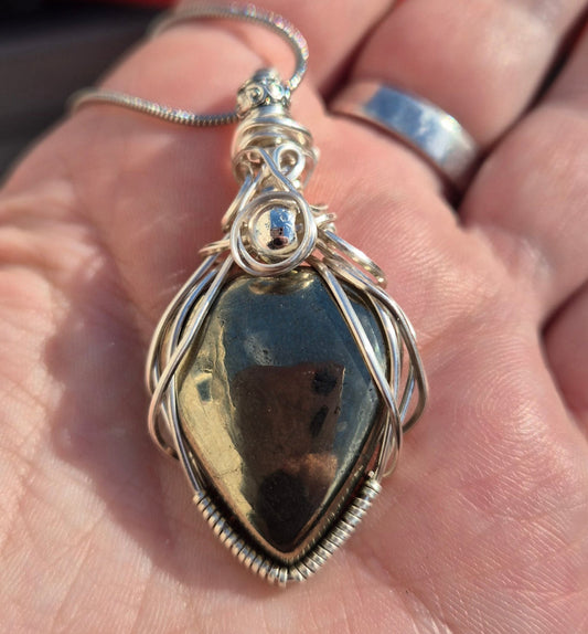 Saga Pyrite Pendant - Daonna Designs