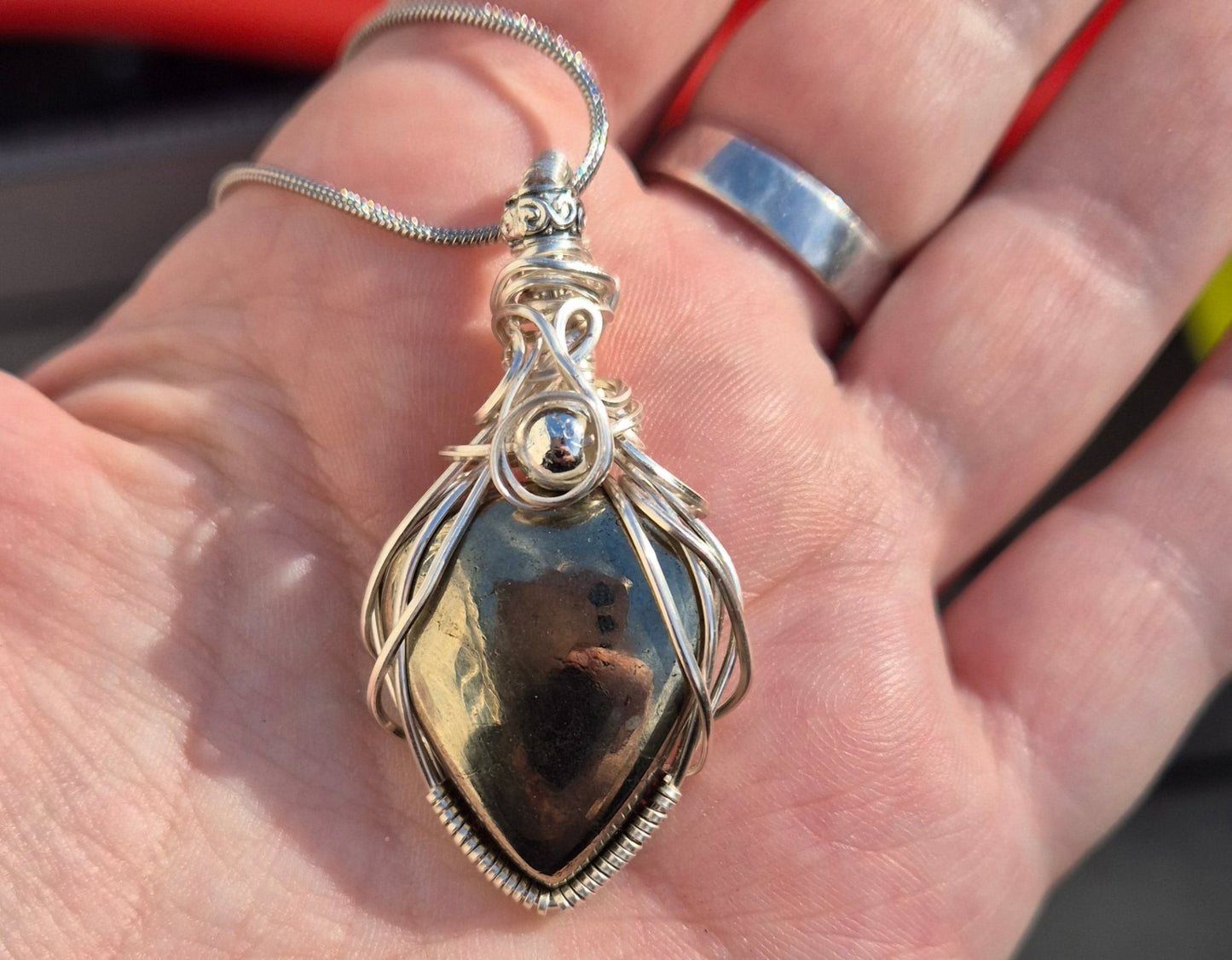 Saga Pyrite Pendant - Daonna Designs