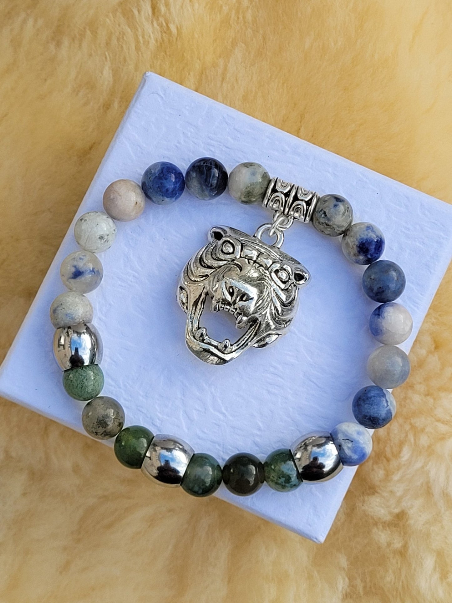 Sodalite Tiger Bracelet - Daonna Designs