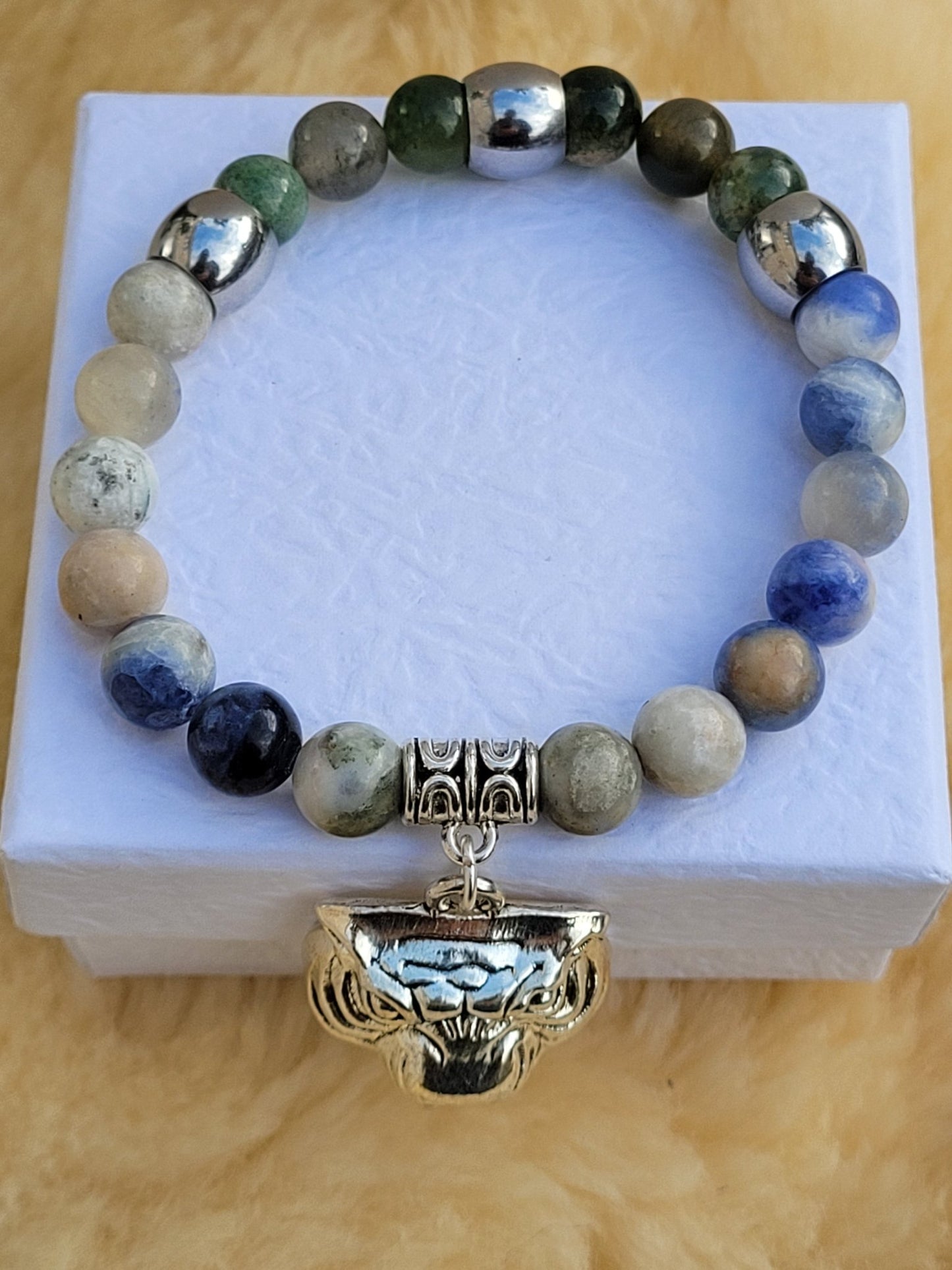 Sodalite Tiger Bracelet - Daonna Designs