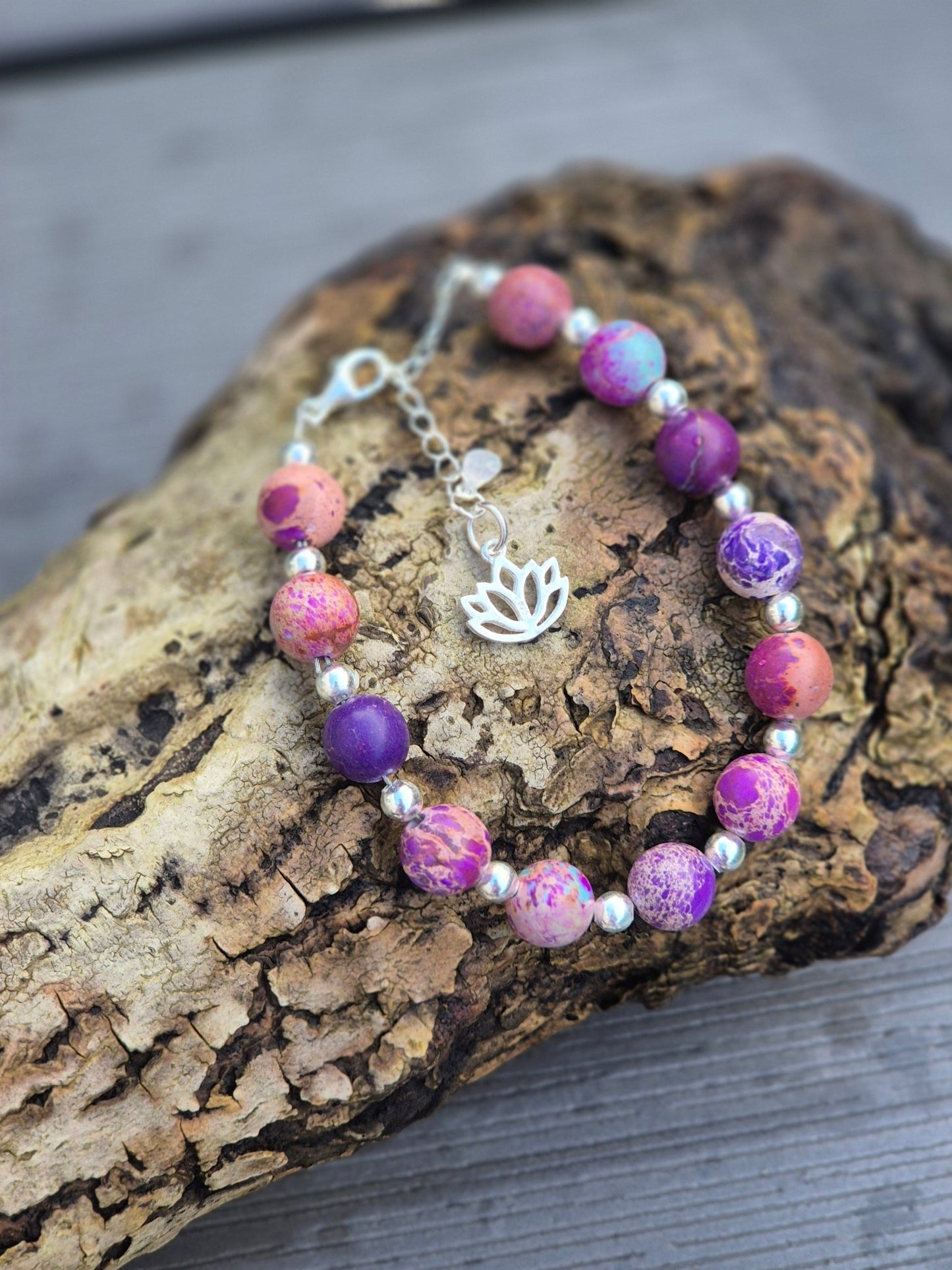 Sterling Silver Jasper Bracelet - Daonna Designs