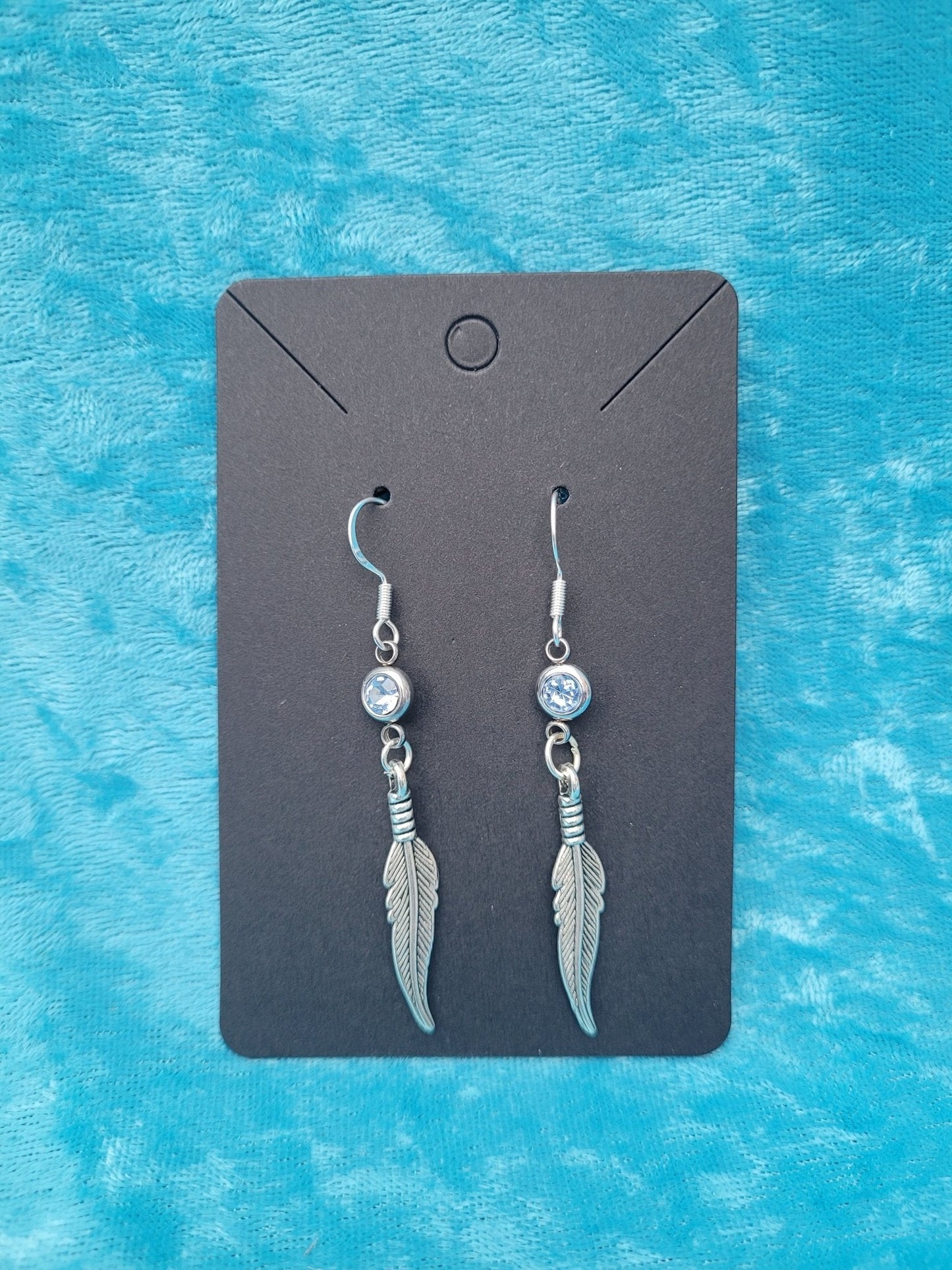 Topaz feather earrings - Daonna Designs