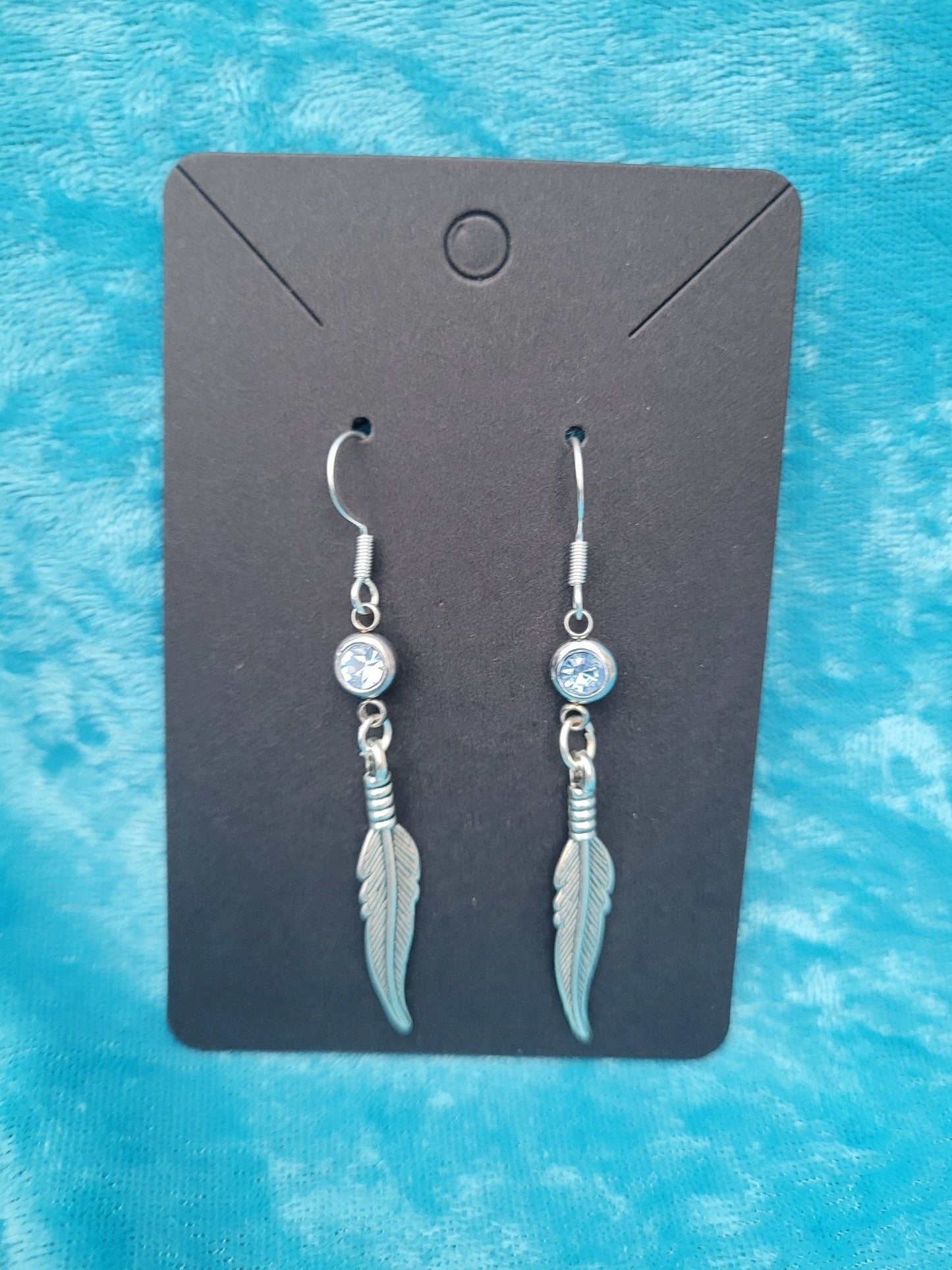 Topaz feather earrings - Daonna Designs