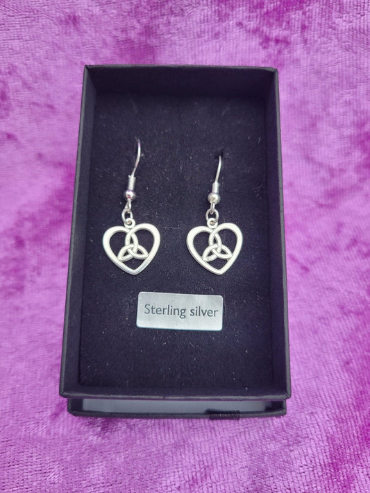 Triquetra Heart Earrings - Daonna Designs