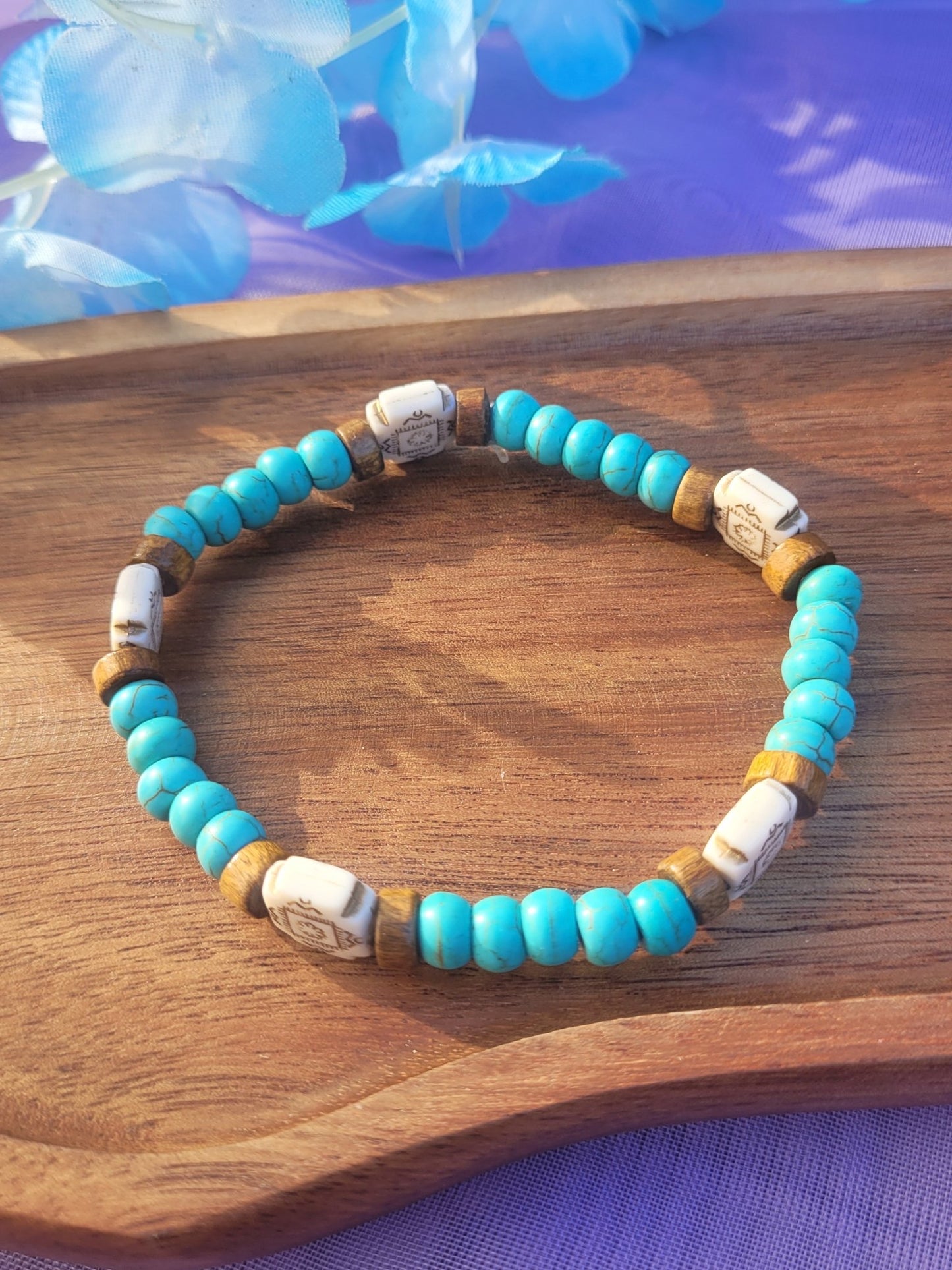 Turquoise Aztec Bracelet - Unisex - Daonna Designs