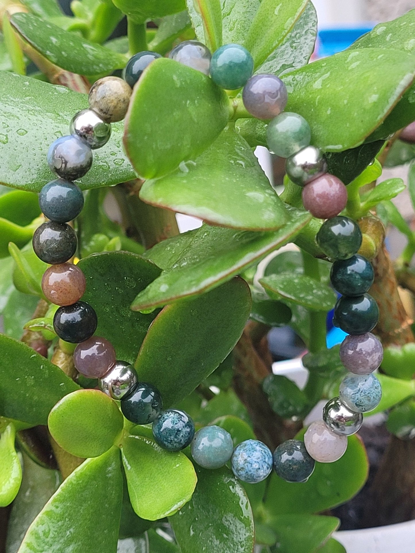 Unisex Indian Agate Bracelet - Daonna Designs